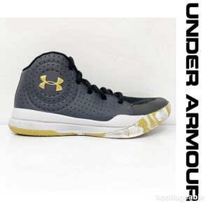 Under Armour | Jet 2019 3022121-103 Gray Basketball Shoes Sneakers | Size 6Y